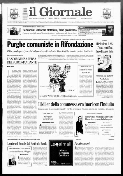 Il giornale : quotidiano del mattino